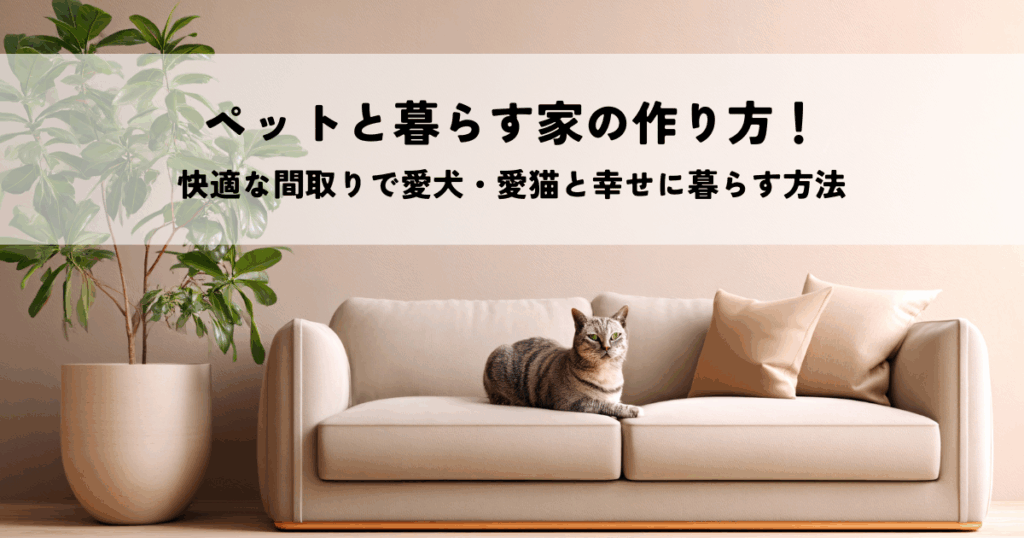 ペットと暮らす家の作り方！快適な間取りで愛犬・愛猫と幸せに暮らす方法